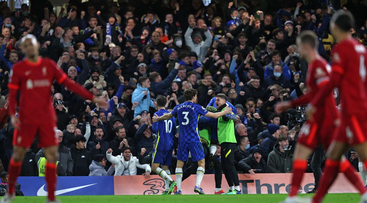 Pulisic equalised for Chelsea against Liverpool