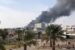 Smoke coming out of the Abu Dhabi oil facility after drone attack