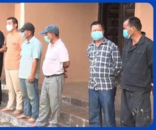 Some Chinese nationals arrested for illegal gold mining recently