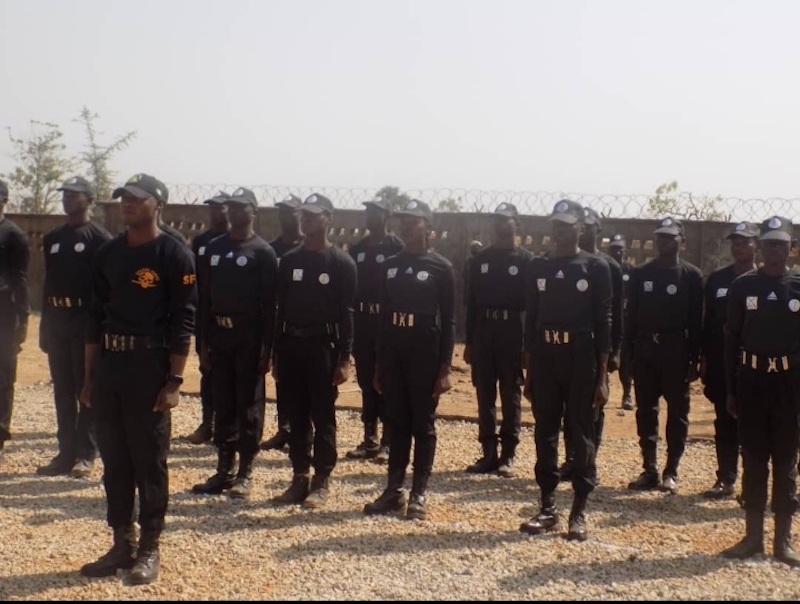 Some the Kaduna youth trained in armed combat