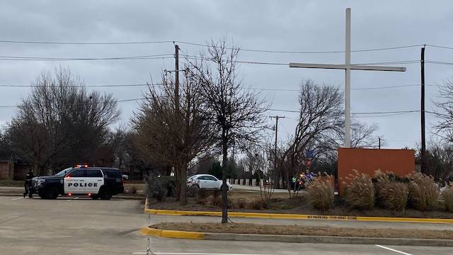 The Colleyville synagogue, scene of hostage taking