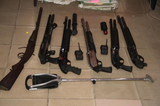 The guns of fake General Oluwasegun Bolarinwa