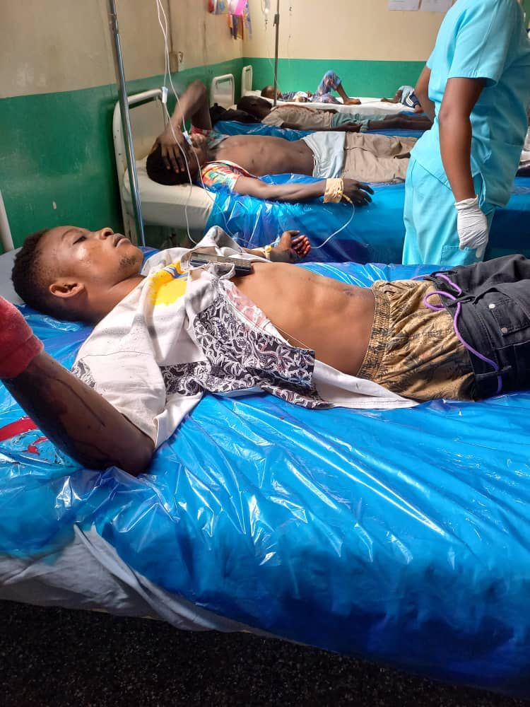 The injured in Ghana's explosion