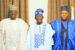 Tinubu with Zamfara State Governor, Dr Bello Mohmmed Matawalle, and Senator Kashim Shettima