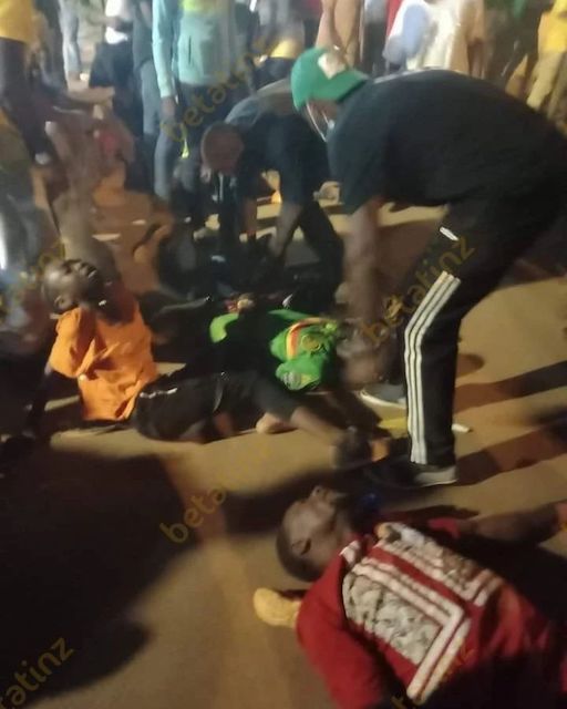 Victims of the stampede outside Olembe Stadium in Yaounde Cameroon