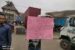 Protesters at the bad portion of the East-West road in Eleme, Rivers State