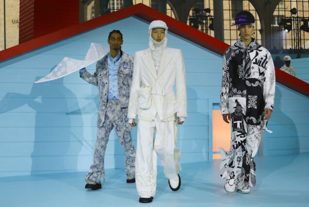 Louis Vuitton presents the last collection of Virgil Abloh during Men’s Fashion Week in Paris