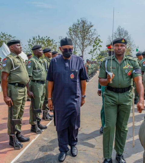 Akeredolu at the Armed Forces Remembrance Day in Akure
