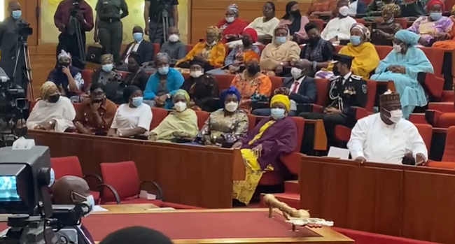 Aisha Buhari and others at the Senate