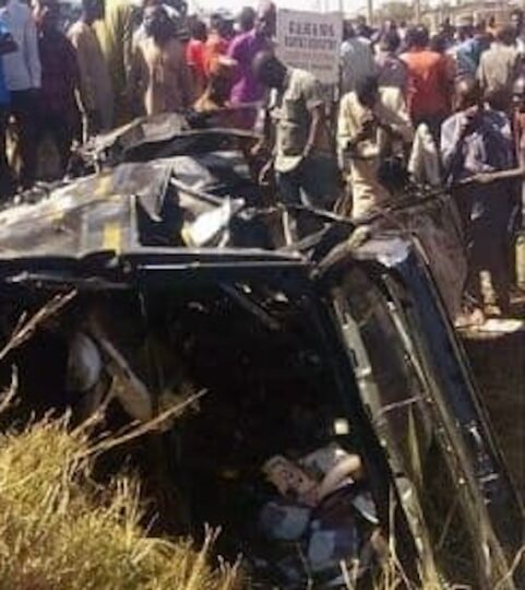 An accident scene in Bauchi