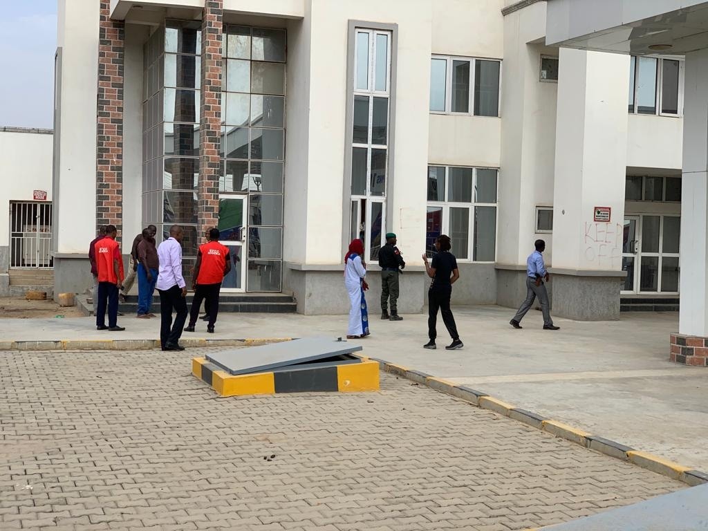 An office block seized from General Aminu Maude