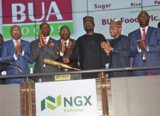 On the floor of NGX when BUA Foods listed in January