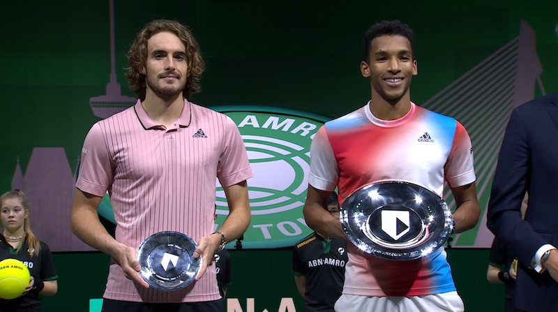 Auger-Aliassime with Stefanos Tsitsipas