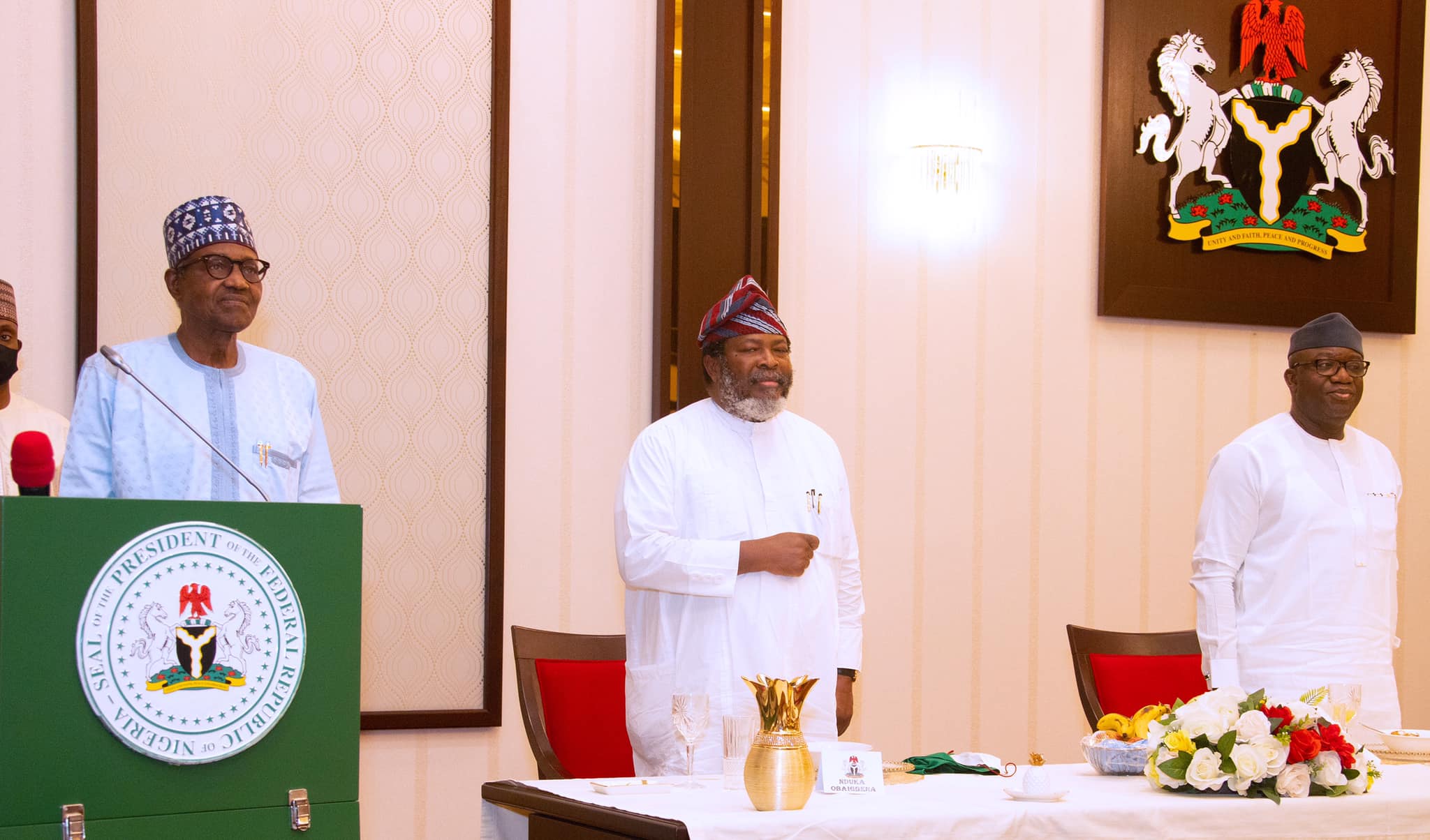 Buhari during the launch of AIDS fund