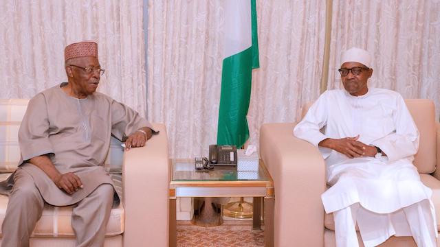 Buhari with TY Danjuma