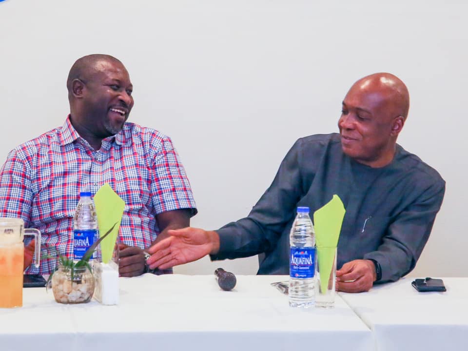 Tunde Ashaolu and Bukola Saraki