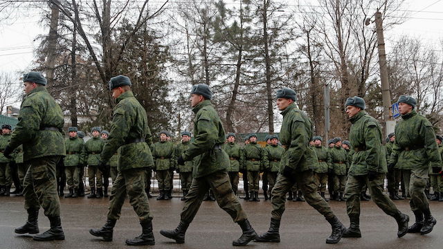 Cadets of Ukraine's rebel republic of Donetsk mobilise for war