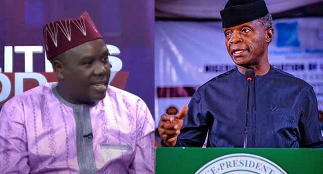 Yemi Osinbajo not interested in 2023 presidency - Bwala