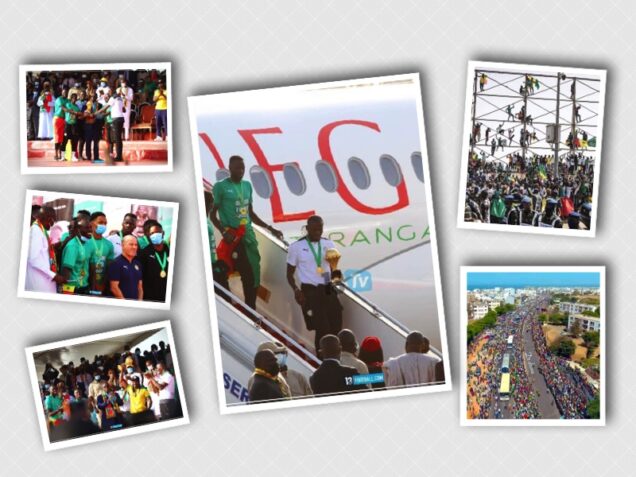Ecstatic crowd welcomes Teranga Lions to Dakar