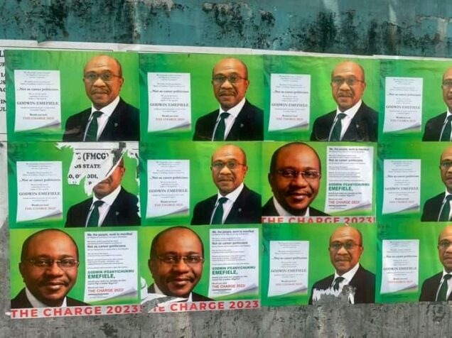 Emefiele’s Campaign posters in Lagos