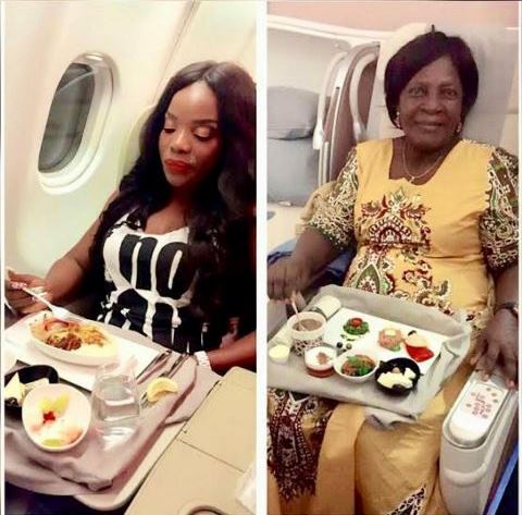 Mother and child having a nice time