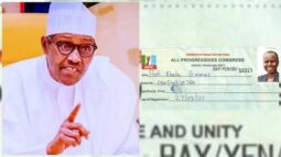President Buhari and the purported APC registration slip of Prof. Rhoda Gumus, one of the claims relied on by PDP