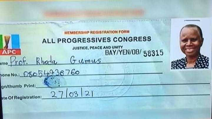 Purported APC registration slip of Prof. Rhoda Gumus, one of the claims relied on by PDP