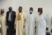 3rd from left: Chairman of INEC, Prof. Mahmood Yakubu and FCT Minister, Malam Muhammad Bello, at the FCT Expanded Stakeholders Security meeting on FCT Council election Administration on Thursday, in Abuja.
