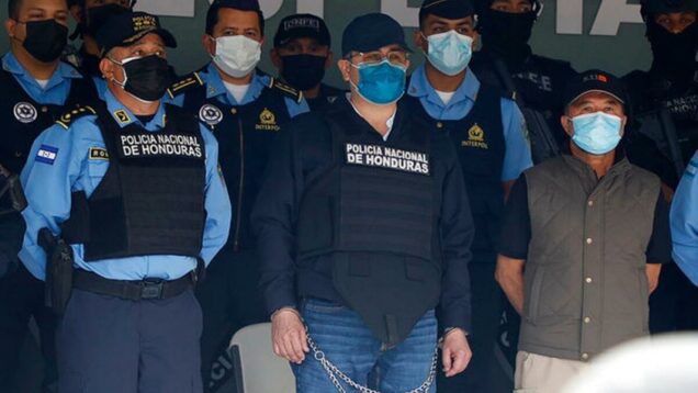 Honduran police detained ex-President Juan Orlando Hernandez