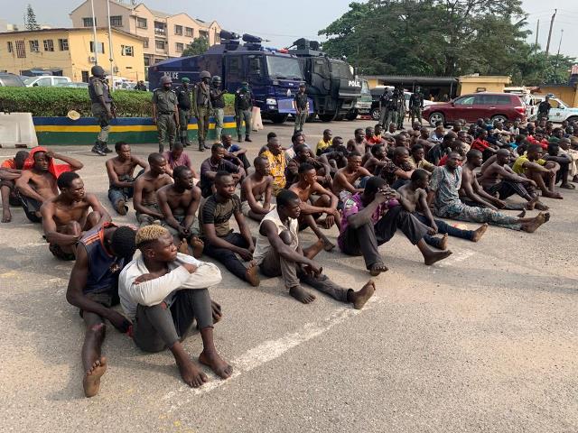 Some of the hoodlums arrested