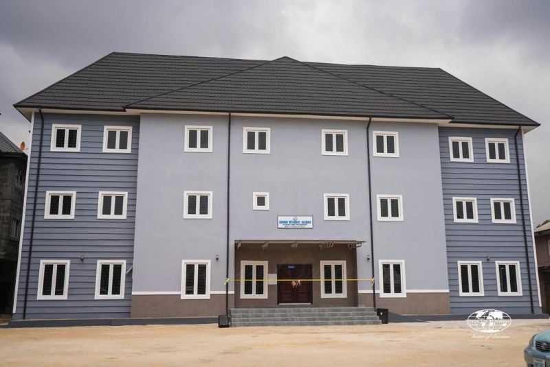 The massive building