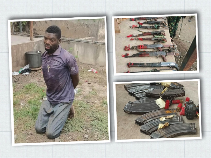 One of the members of ESN armed gangs and some weapons seized