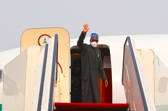 President Buhari departs Abuja
