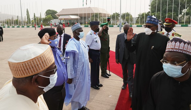 Buhari departs for Addis Ababa