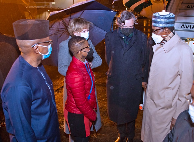 The president received by Nigerian delegates in Belgium