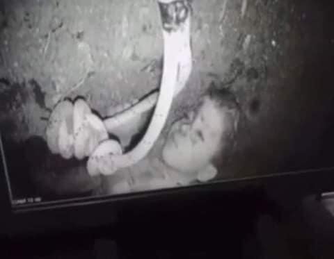 Rayan trapped in the well