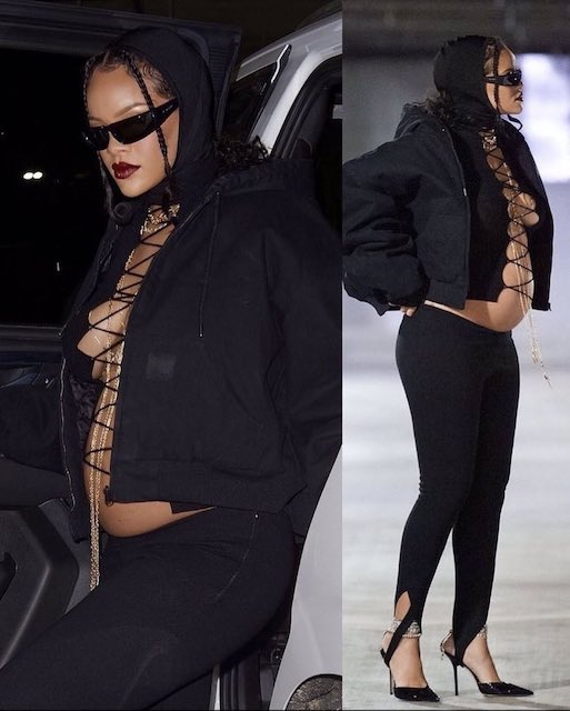Rihanna slays in this combo too