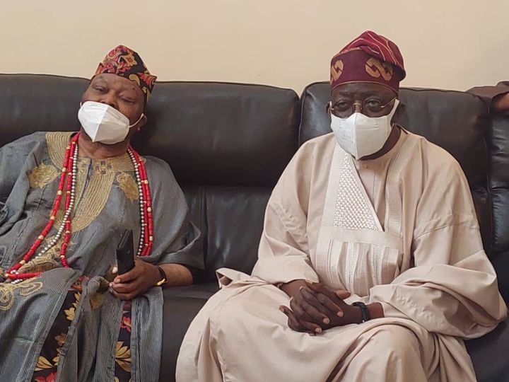 Tinubu with the Awujale of Ijebuland, Oba Sikiru Adetona