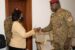 Shirley Ayorkor Botchwey head of ECOWAS Mission meets Burkina Faso junta leader Lt.Col. Paul-Henri Damiba