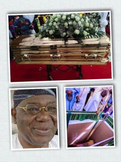 Shonekan’s N8million casket and the vault where his body is having eternal rest