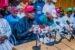 Ex-minister of Sports and Youth Development, Malam Bolaji Abdullahi speaking at a press conference where he declared his intention to contest the Kwara Central senatorial seat in 2023 in Ilorin on Monday