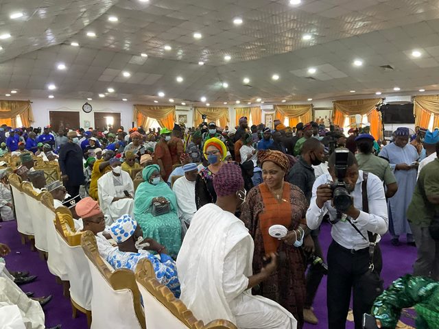 Supporters of Tinubu at the event