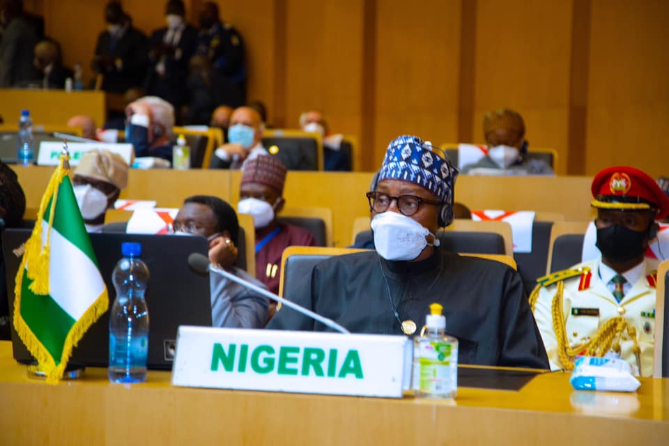Buhari at AU meeting