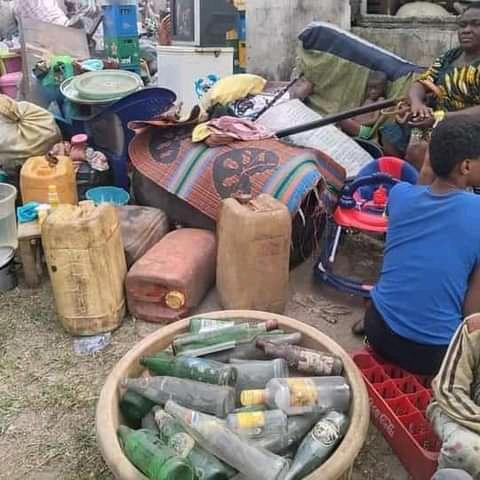 One of those rendered homeless by demolition of Water front communities in Port Harcourt by Governor Wike administration