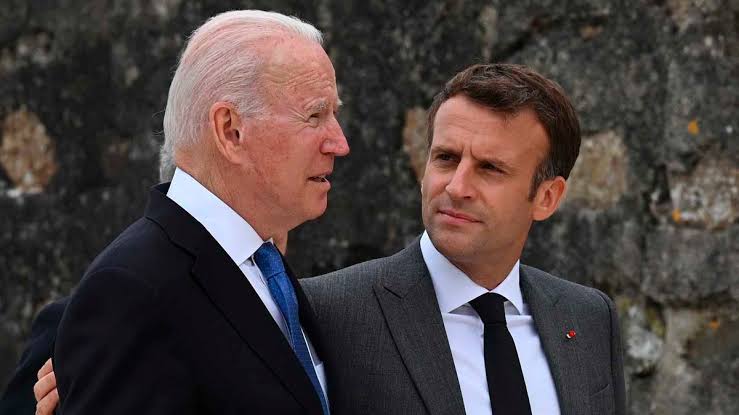 U.S President Joe Biden and French President Emmanuel Macron