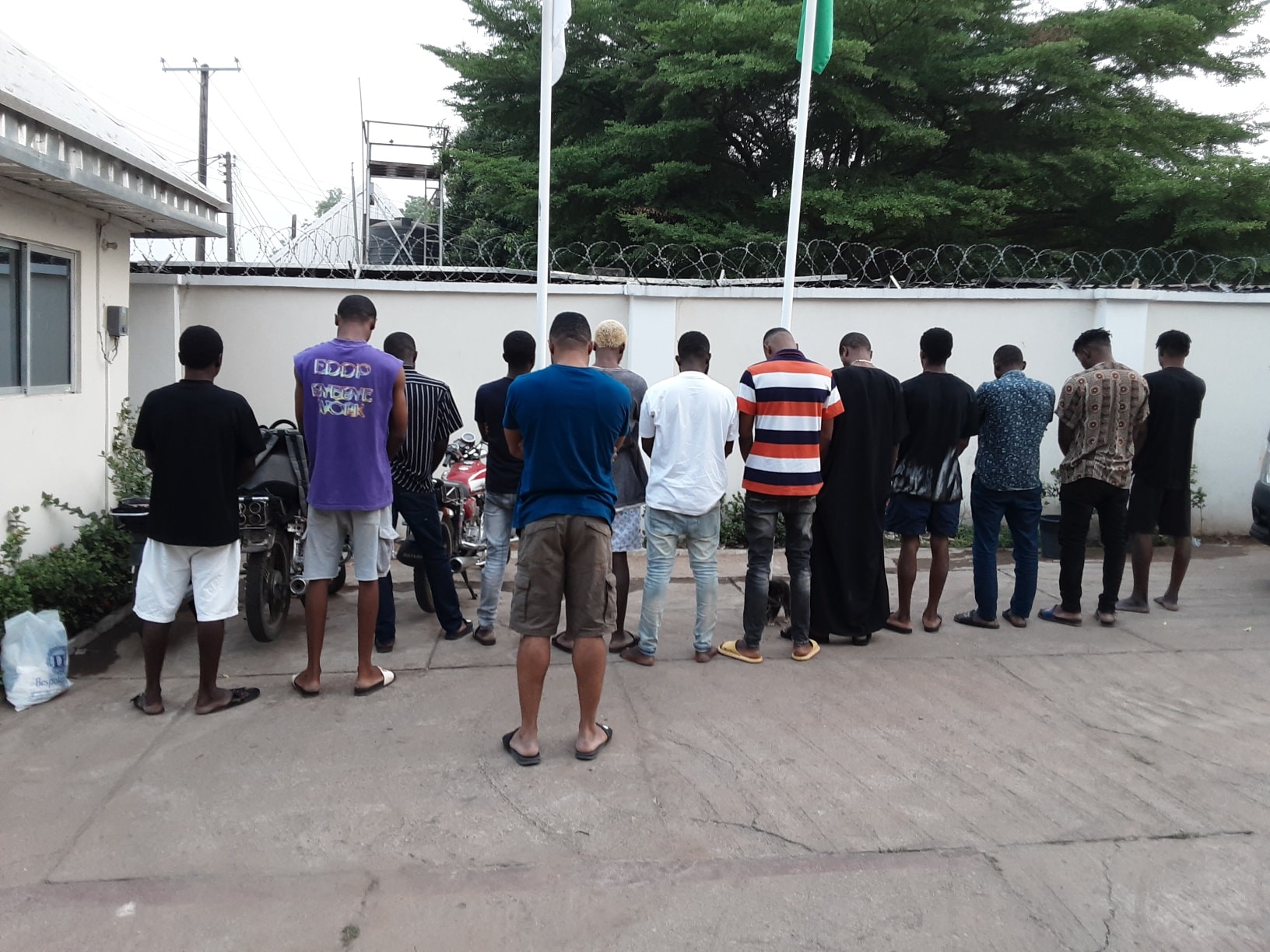 The suspected internet fraudsters