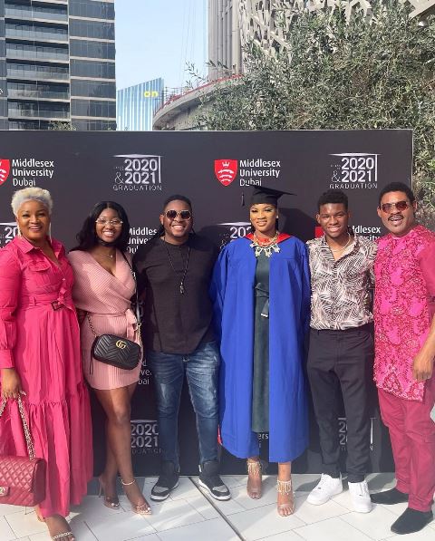 Omotola, Princess and others during the graduation