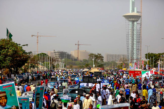 Bottle water goes for N300 at Eagle Square