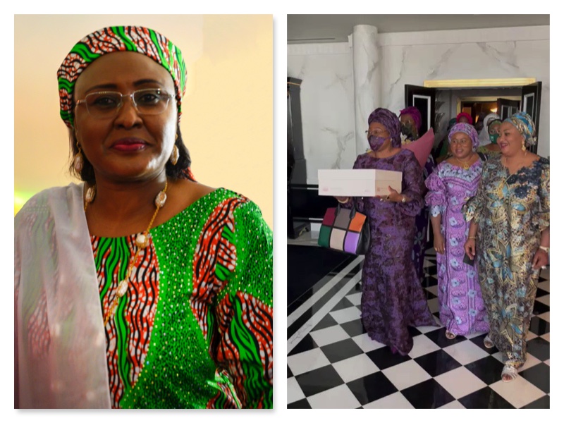 Aisha Buhari and Governors' wives in Dubai