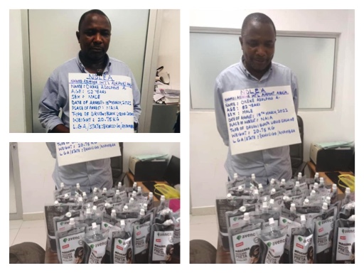 Anayochukwu arrested with black liquid cocaine